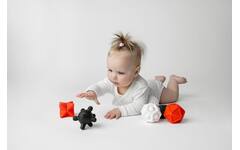Mom's Care sensorisch speelgoed contrast ballen zwart wit 6 stuks baby
