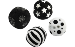 Activiteiten sensorisch ballen zwart en wit zachte 4 stuks