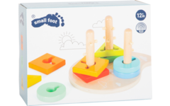 Small Foot - Houten Vormen en Sorterten Motoriek Stapelspeelgoed, 10dlg.