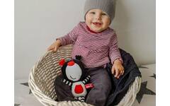 Soft baby toys - Crispy Comforter Teddy Boo Black