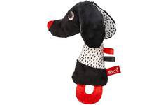 Soft baby toys - Squezze Jami dog with teether Wh
