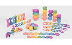 Speelset groot, regenboog, van hout