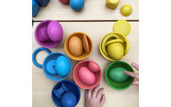 Speelset groot, regenboog, van hout