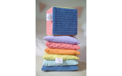 Pittenzakjes sensorisch | pastel, 6 stuks + dobbelsteen