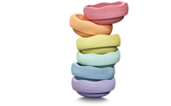 Stapelstein ® Rainbow Pastel, set van 6 stuks