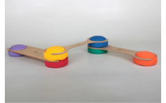 Pedalo® Balancing bar for stacking blocks, set van 3 stuks
