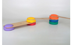 Pedalo® Balancing bar for stacking blocks, set van 3 stuks