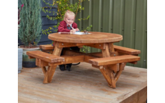 Ronde picknickbank voor 8 personen, (excl. Montage)