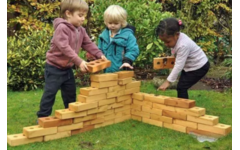 Blokken, lichtgewicht, zacht hout, 30 stuks