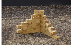 Blokken, lichtgewicht, zacht hout, 30 stuks