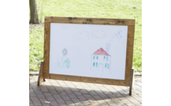 Vrijstaande kunstwanden, drie stuks