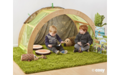 Boogspeeltent van hout