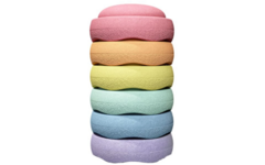 Stapelstein® Original Mini Rainbow Pastel, set van 6 stuks