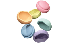 Stapelstein® Original Mini Rainbow Pastel, set van 6 stuks