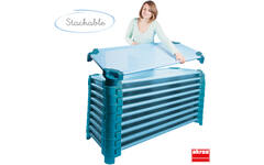 Rustbedje ECO, 131x55x11 cm, stapelbaar, gemonteerd