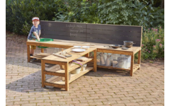Werktafel T-vorm, 48 cm hoog