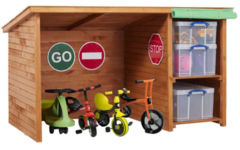 Fietsenstalling met opslag