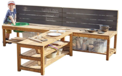 Werktafel T-vorm, 65 cm hoog