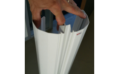 Vingerbeschermingsprofiel extreme 195 cm wit