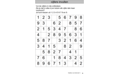 Sudoku voor Kids 1 groep 3 (5 stuks)