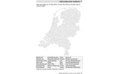Aardrijkskundepuzzels groep 5 Nederland (5 stuks)