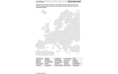 Aardrijkskundepuzzels groep 7 Europa (5 stuks)