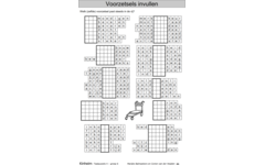 Taalpuzzels 4 groep 6 (5 stuks)