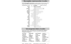 Taalpuzzels 6 groep 8 (5 stuks)
