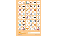 Lijn 3 stickervellen thema 1-6 (5 stuks)
