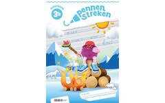 Pennenstreken 3 groep 3 oefenboek verbonden schrift 3B (5 stuks)