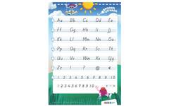 Pennenstreken 3 groep 4-6 letterkaart blokschrift (10 stuks)