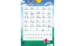 Pennenstreken 3 groep 4-6 letterposter verbonden schrift