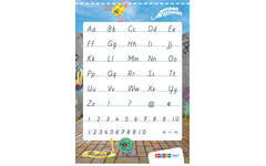 Pennenstreken 3 groep 7-8 letterkaarten blokschrift (10 stuks)