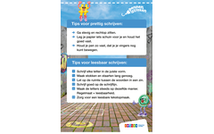 Pennenstreken 3 groep 7-8 letterkaarten blokschrift (10 stuks)