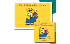 Fan & muis willen slapen - set Kamishibai vertelplaten & prentenboek