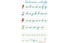 Handiger Handschrift groep 3 alfabet poster verbonden schrift