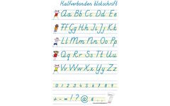 Handiger Handschrift groep 4-8 alfabet poster halfverbonden blokschrift