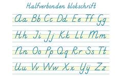 Handiger Handschrift groep 4-8 alfabet tafelkaarten halfverbonden blokschrift