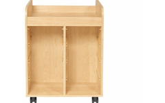 Steamkast hoog 94,7 x 89 x 70,6 cm, ahorn incl. wielen, excl. laden
