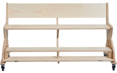 Zitbank Flex 120 cm HPL toplaag ahorn