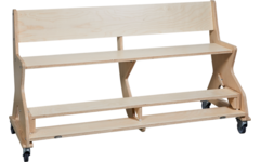 Zitbank Flex 120 cm HPL toplaag ahorn