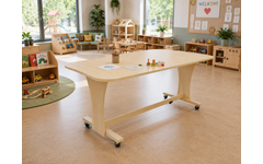 Tafel Flex 120 HPL toplaag ahorn structuur, blad 120 x 60 cm