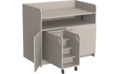 Aankleedtafel Standard 100 ahorn trap links