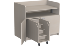 Aankleedtafel Standard 120 ahorn trap links