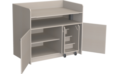 Aankleedtafel Standard 120 ahorn trap rechts
