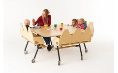 Baby begeleidingstafel, 9-zits zwart