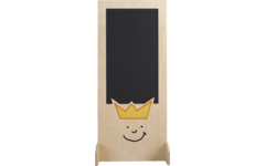 Spiegel-krijtbord koning en koningin