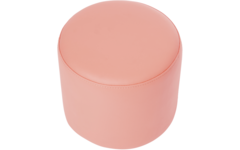 Poefje Robbie 26 cm hoog Ø 30 cm, stof 8x 32M3256 trend zachtroze