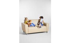 Bank Rolo 2-zits, geremde wielen, stof 7x 32M1709 classic java