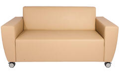 Bank Rolo 2-zits, geremde wielen, stof 7x 32M1709 classic java